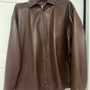Ralph Lauren Men's Brown Leather Jacket